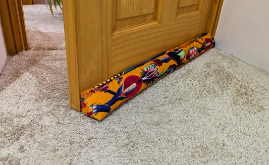 Triangular® Draught Excluder    Heavy Attachable     Tropical Velvet