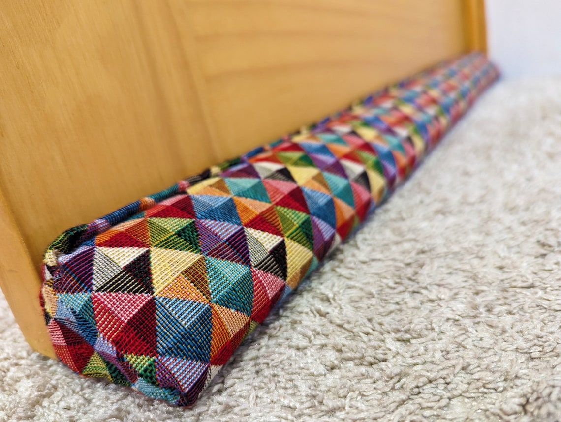 Triangular® Draught Excluder    Heavy Attachable     Geometric Tapestry