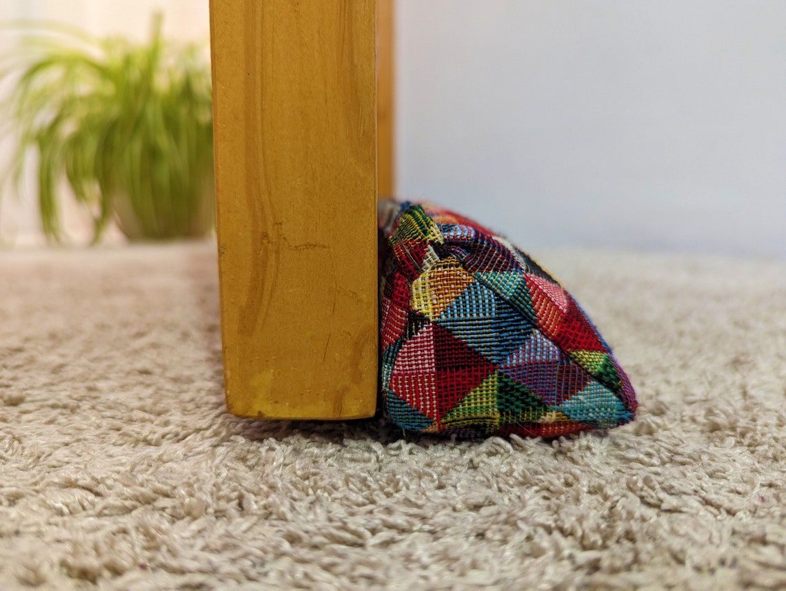 Triangular® Draught Excluder    Heavy Attachable     Geometric Tapestry