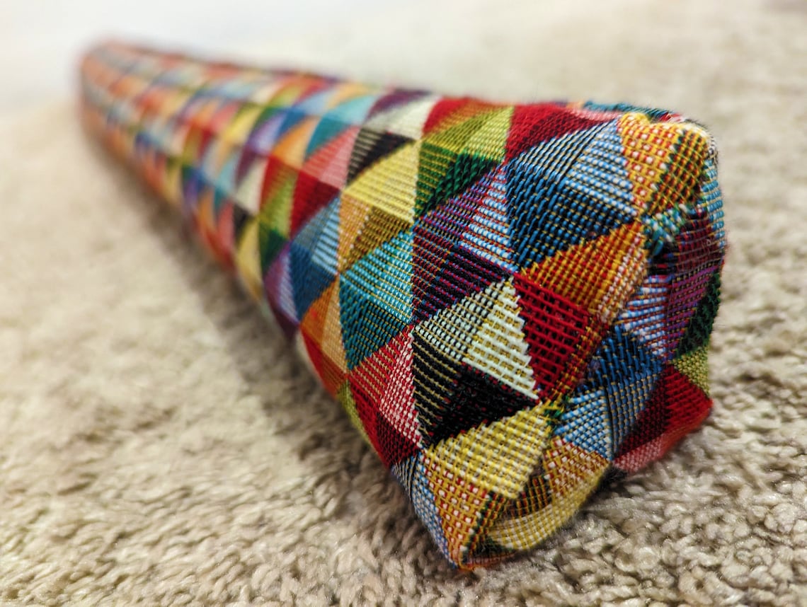 Triangular® Draught Excluder Heavy Attachable Geometric Tapestry