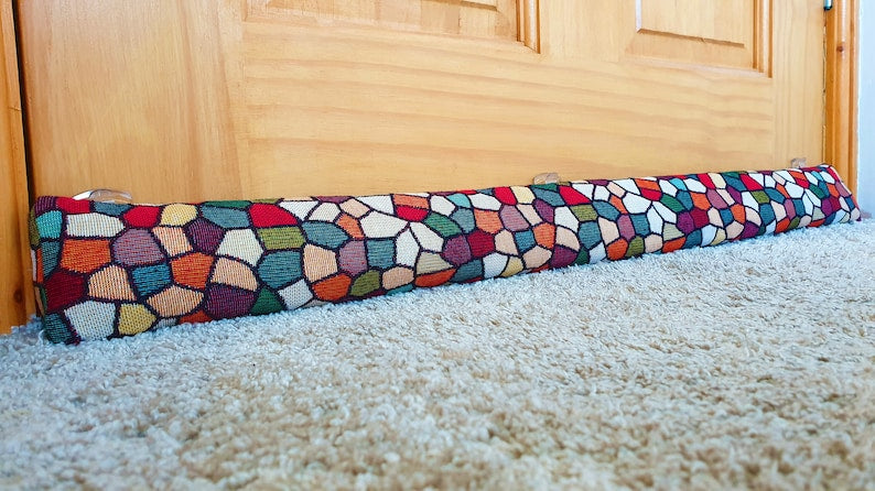 Triangular® Draught Excluder    Washable     Heavy Attachable       Gaudi Tapestry