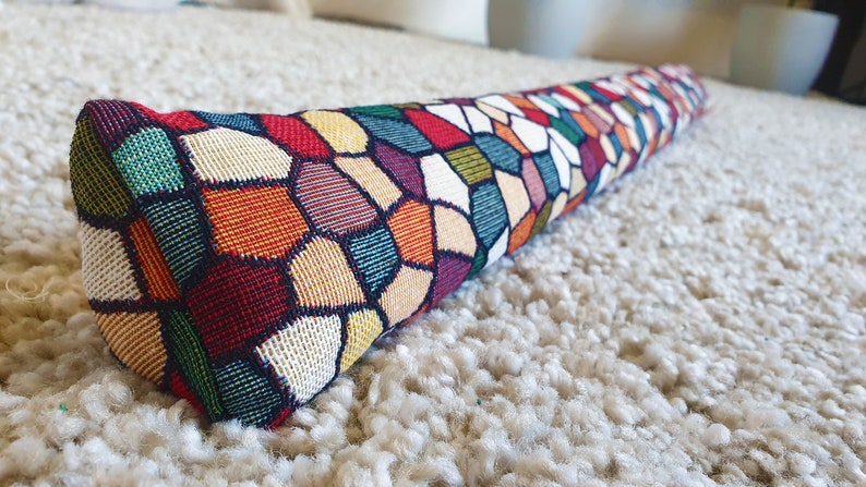 Triangular® Draught Excluder    Washable     Heavy Attachable       Gaudi Tapestry