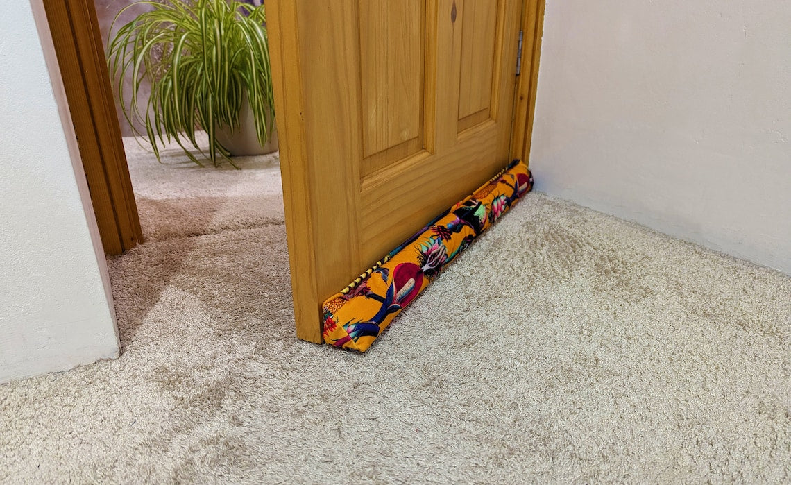 Triangular® Draught Excluder    Heavy Attachable     Tropical Velvet