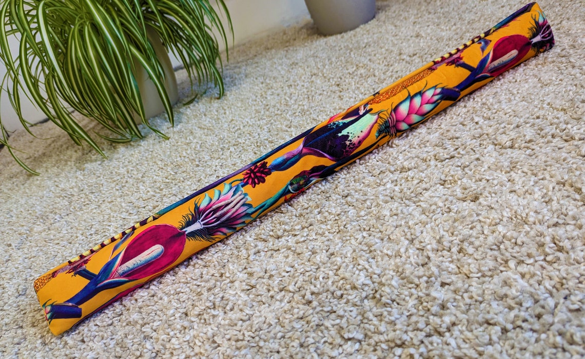 Triangular® Draught Excluder    Heavy Attachable     Tropical Velvet